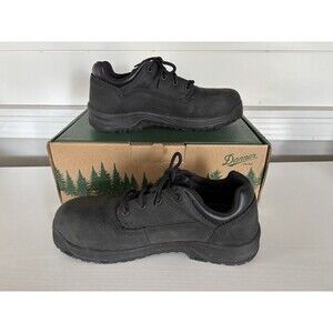 DANNER Caliper 3" Aluminum Hard Toe Work Black Leather Shoes  Size 8.5 EE